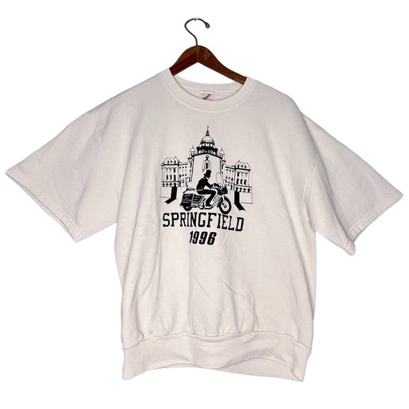 Jerzees Other - 𝅺vintage 1996 Springfield Motorcycle Shortsleeve Crewneck